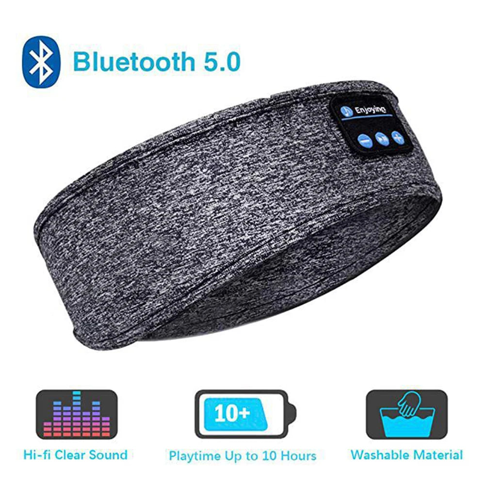 Wireless Bluetooth Sports Sleeping Headband Earphones - Music Eye Mask and Headset for Ultimate Comfort